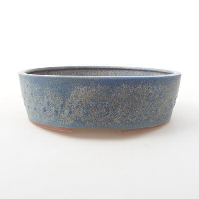 Ceramic bonsai bowl 23 x 23 x 7 cm, color blue - 1