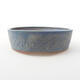 Ceramic bonsai bowl 23 x 23 x 7 cm, color blue - 1/3