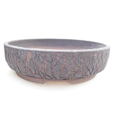 Ceramic bonsai bowl 29 x 29 x 8 cm, color cracked - 1