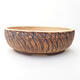 Ceramic bonsai bowl 29 x 29 x 9 cm, color cracked - 1/3