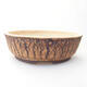 Ceramic bonsai bowl 31 x 31 x 10 cm, color cracked - 1/3