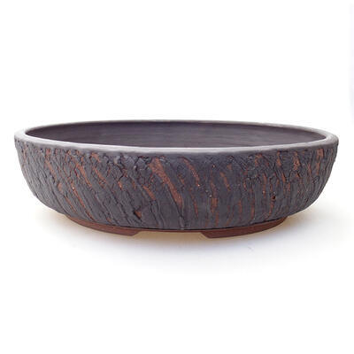 Ceramic bonsai bowl 32.5 x 32.5 x 8.5 cm, cracked color - 1