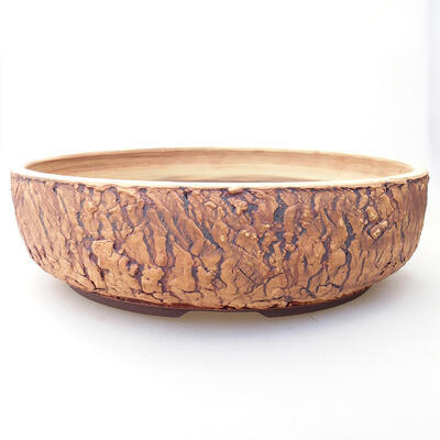 Ceramic bonsai bowl 33.5 x 33.5 x 10 cm, color cracked - 1