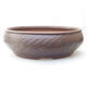 Ceramic bonsai bowl 39.5 x 39.5 x 13.5 cm, brown color - 1/3