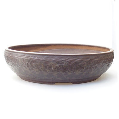 Ceramic bonsai bowl 42 x 42 x 11.5 cm, color brown - 1