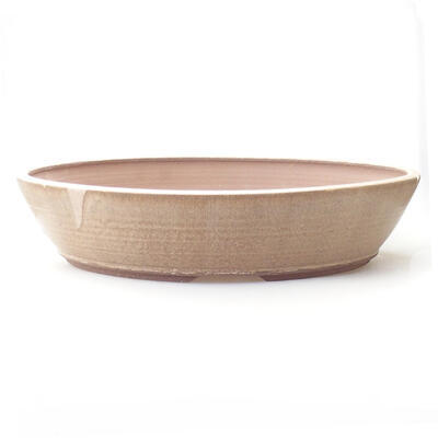 Ceramic bonsai bowl 46 x 46 x 10 cm, color brown - 1