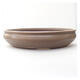 Ceramic bonsai bowl 40 x 40 x 8.5 cm, brown color - 1/3