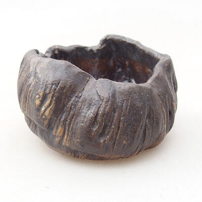 Ceramic shell 5 x 5.5 x 4 cm, brown color - 1