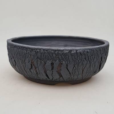 Ceramic bonsai bowl 25.5 x 25.5 x 9 cm, color cracked - 1