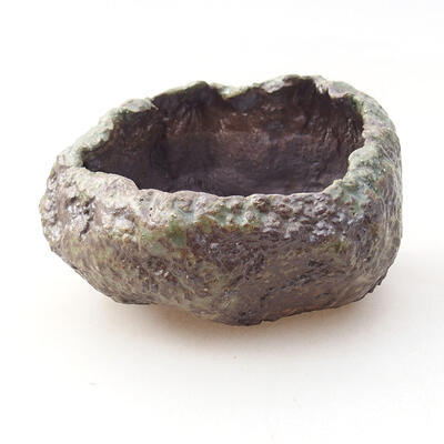 Ceramic shell 6.5 x 6 x 4.5 cm, color green - 1