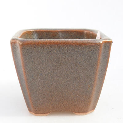 Ceramic bonsai bowl 7 x 7 x 5.5 cm, color gray - 1