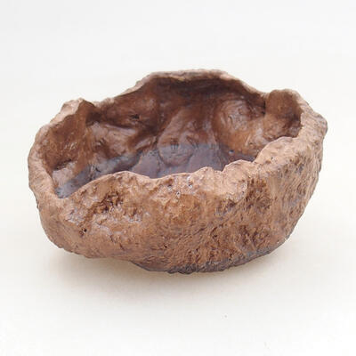 Ceramic shell 7.5 x 7 x 5 cm, color brown - 1
