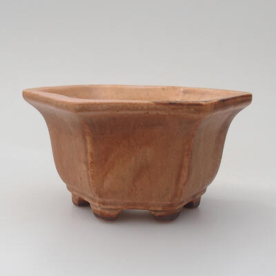 Ceramic bonsai bowl 9.5 x 9.5 x 5.5 cm, color pink - 1