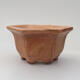 Ceramic bonsai bowl 9.5 x 9.5 x 5.5 cm, color pink - 1/3
