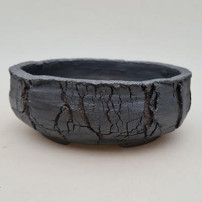 Ceramic bonsai bowl 18.5 x 18.5 x 6.5 cm, color cracked - 1