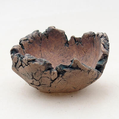 Ceramic shell 4.5 x 4.5 x 3 cm, gray color - 1