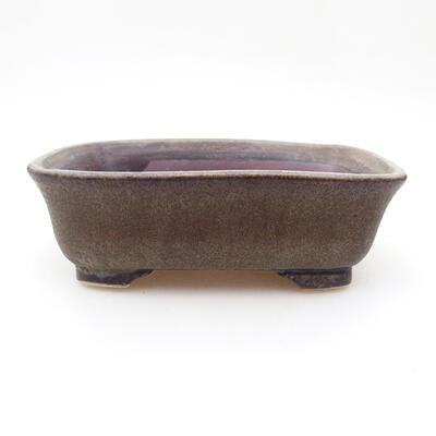 Ceramic bonsai bowl 14.5 x 12 x 4.5 cm, color green - 1
