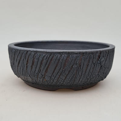 Ceramic bonsai bowl 19 x 19 x 6.5 cm, color cracked - 1