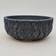 Ceramic bonsai bowl 17 x 17 x 7 cm, color cracked - 1/4