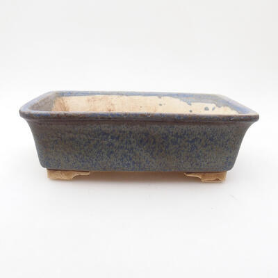 Ceramic bonsai bowl 17 x 14 x 5 cm, color blue - 1