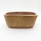 Ceramic bonsai bowl 9 x 8 x 3.5 cm, color yellow - 1/3