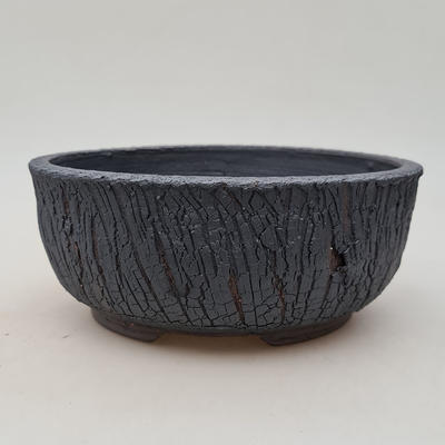 Ceramic bonsai bowl 19 x 19 x 8 cm, color cracked - 1