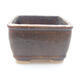 Ceramic bonsai bowl 6 x 6 x 4 cm, color brown - 1/3