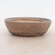 Bonsai bowl 16 x 11 x 5 cm, gray-beige color - 1/5
