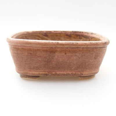 Ceramic bonsai bowl 9 x 8 x 3.5 cm, color pink - 1