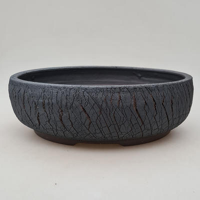 Ceramic bonsai bowl 26 x 26 x 8 cm, color cracked - 1