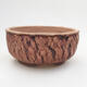 Ceramic bonsai bowl 14 x 14 x 6.5 cm, color cracked - 1/3