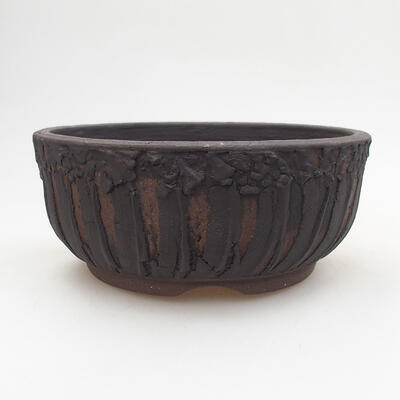 Ceramic bonsai bowl 14.5 x 14.5 x 6.5 cm, color cracked - 1