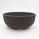 Ceramic bonsai bowl 14.5 x 14.5 x 6.5 cm, color cracked - 1/3