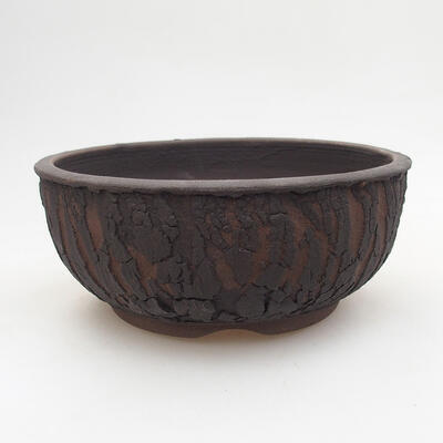 Ceramic bonsai bowl 14.5 x 14.5 x 6 cm, cracked color - 1