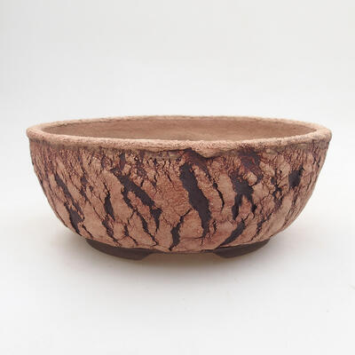 Ceramic bonsai bowl 15.5 x 15.5 x 6 cm, color cracked - 1