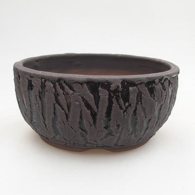 Ceramic bonsai bowl 13 x 13 x 6.5 cm, cracked color - 1