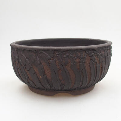 Ceramic bonsai bowl 14.5 x 14.5 x 7 cm, color cracked - 1