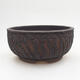 Ceramic bonsai bowl 14.5 x 14.5 x 7 cm, color cracked - 1/3
