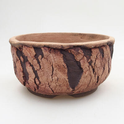 Ceramic bonsai bowl 13.5 x 13.5 x 7 cm, cracked color - 1