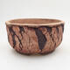 Ceramic bonsai bowl 13.5 x 13.5 x 7 cm, cracked color - 1/3