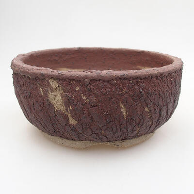 Ceramic bonsai bowl 14.5 x 14.5 x 6.5 cm, color cracked - 1