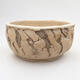Ceramic bonsai bowl 14 x 14 x 7 cm, color cracked - 1/3