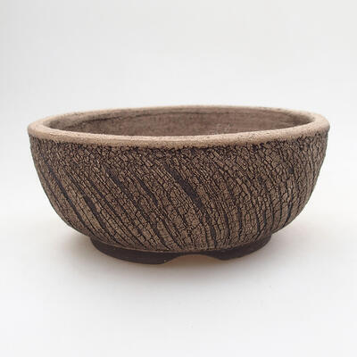 Ceramic bonsai bowl 14 x 14 x 6 cm, cracked color - 1