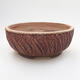 Ceramic bonsai bowl 15 x 15 x 6 cm, color cracked - 1/3