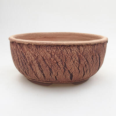 Ceramic bonsai bowl 15.5 x 15.5 x 7 cm, color cracked - 1