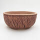 Ceramic bonsai bowl 15.5 x 15.5 x 7 cm, color cracked - 1/3