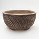 Ceramic bonsai bowl 13.5 x 13.5 x 6.5 cm, color cracked - 1/3