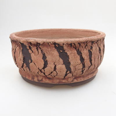 Ceramic bonsai bowl 16.5 x 16.5 x 7.5 cm, cracked color - 1