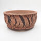 Ceramic bonsai bowl 16.5 x 16.5 x 7.5 cm, cracked color - 1/3