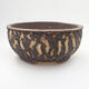 Ceramic bonsai bowl 15 x 15 x 7 cm, color cracked - 1/3